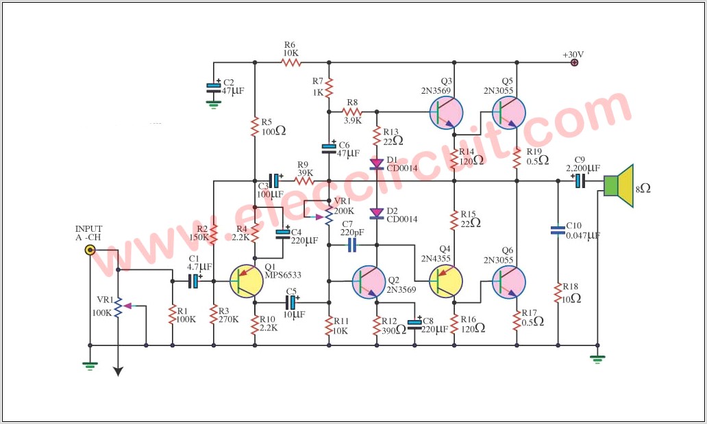 2n3055 Transistor Amplifier Circuit Diagram Pdf