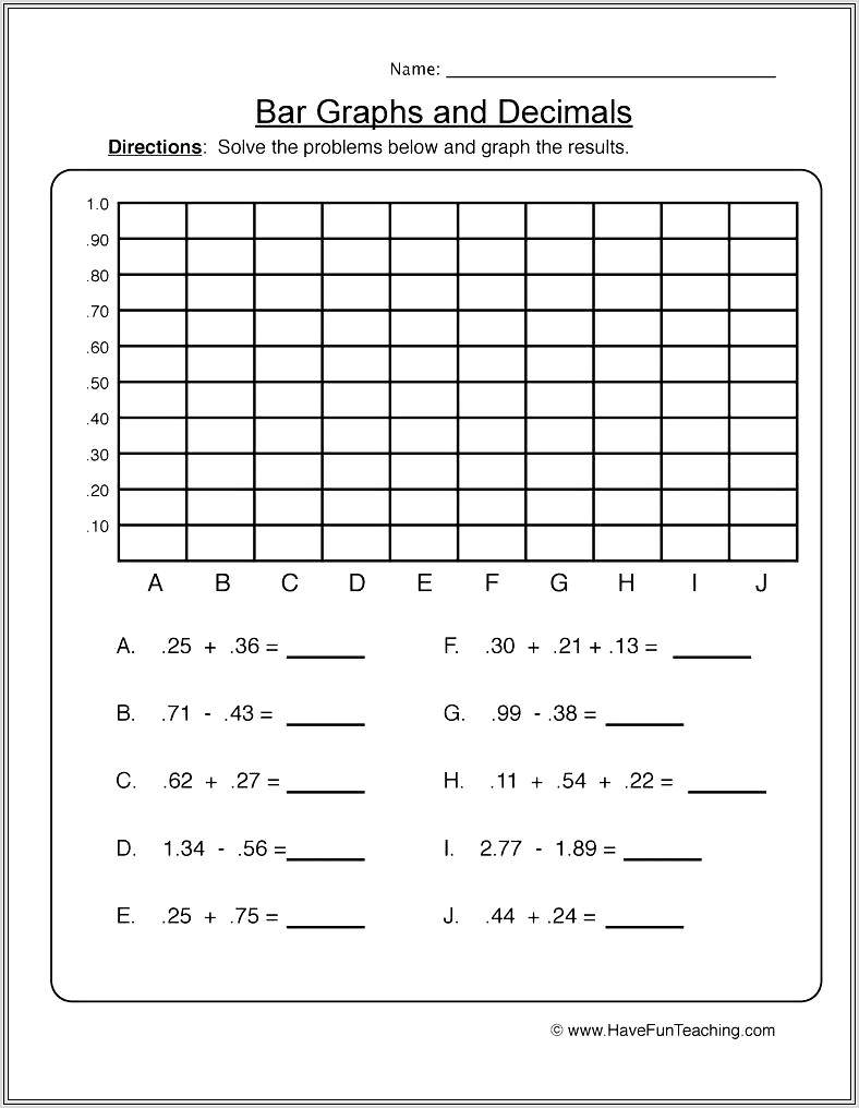 2nd Grade Bar Graph Worksheet