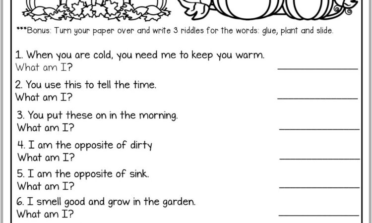 2nd Grade Blends Worksheet