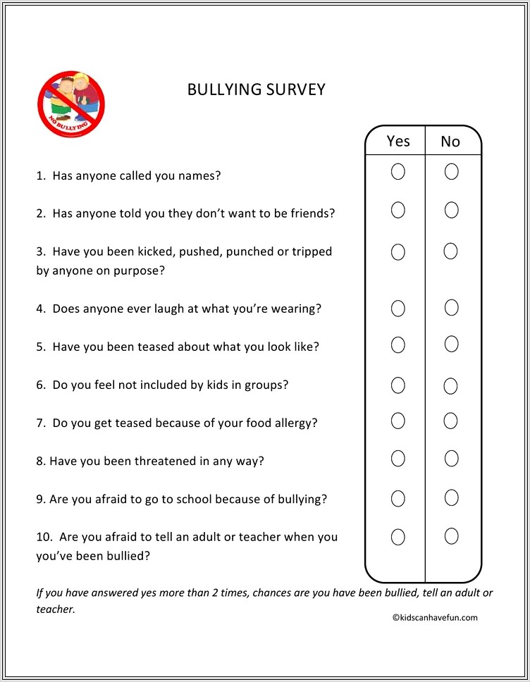 2nd Grade Bullying Worksheets