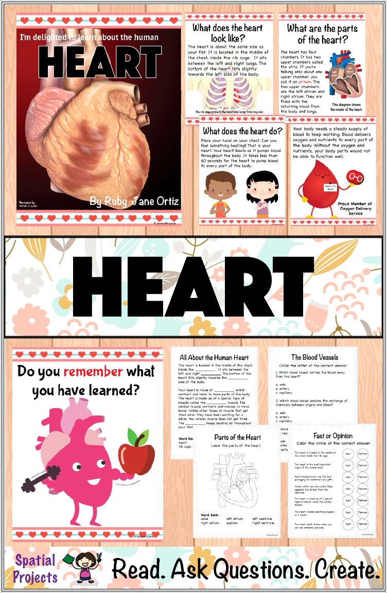 2nd Grade Heart Worksheets