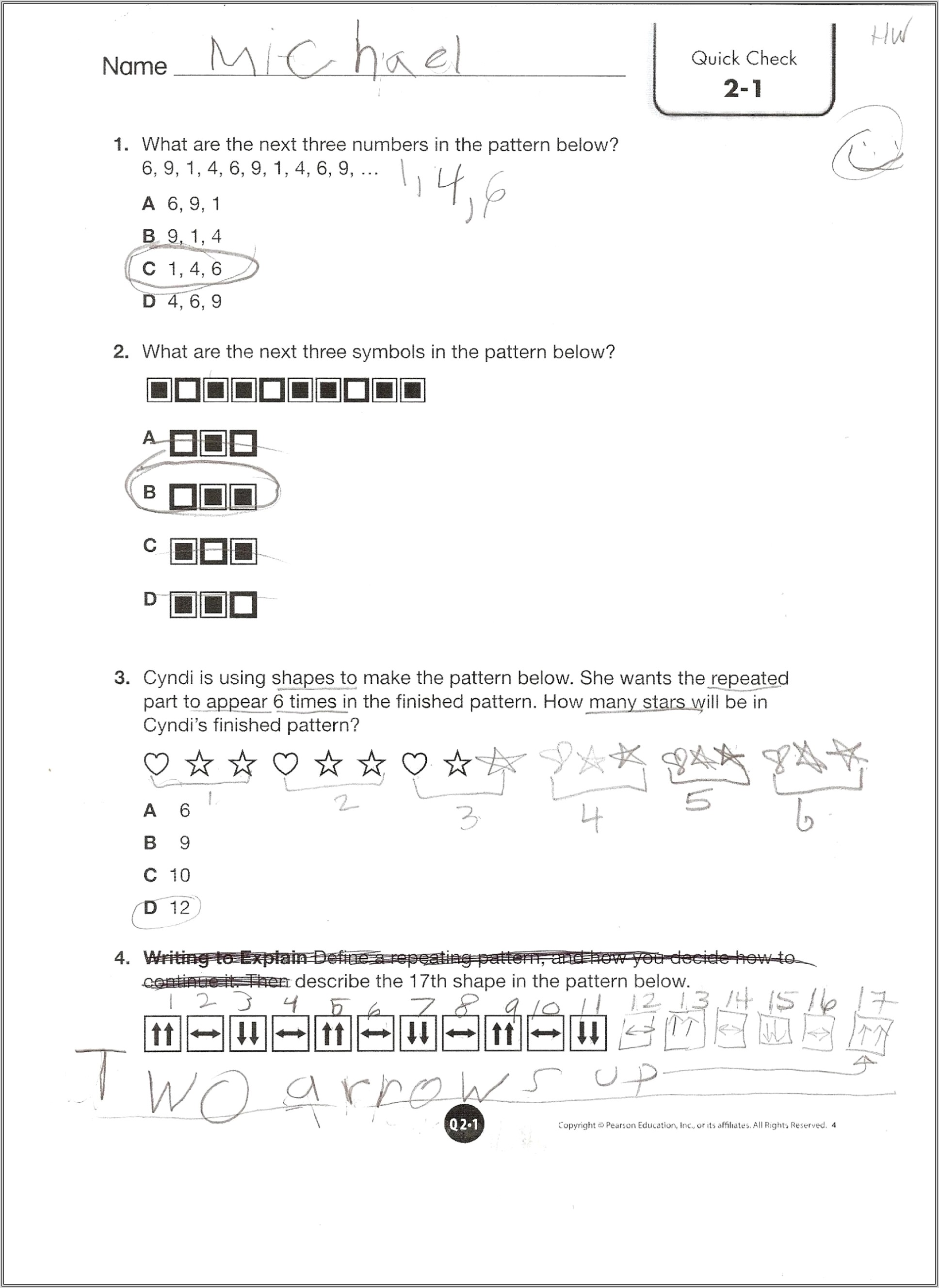 2nd Grade Key Details Worksheet