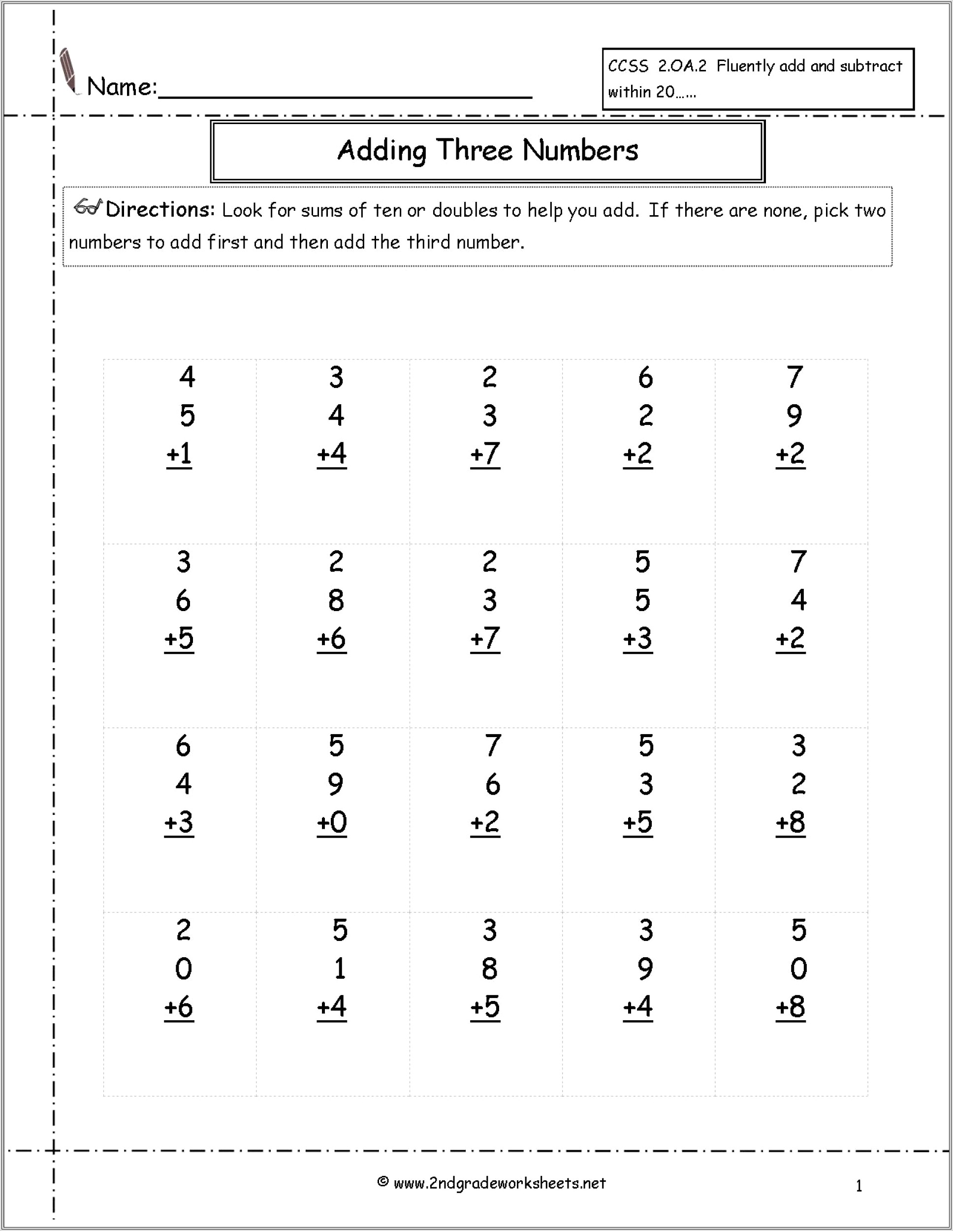 2nd Grade Math Word Problems Worksheet Pdf