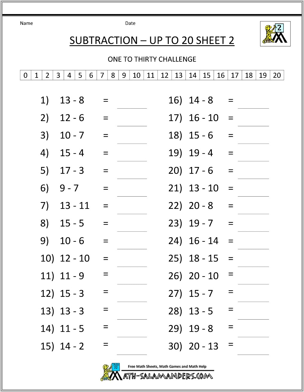 2nd Grade Math Worksheets Kumon