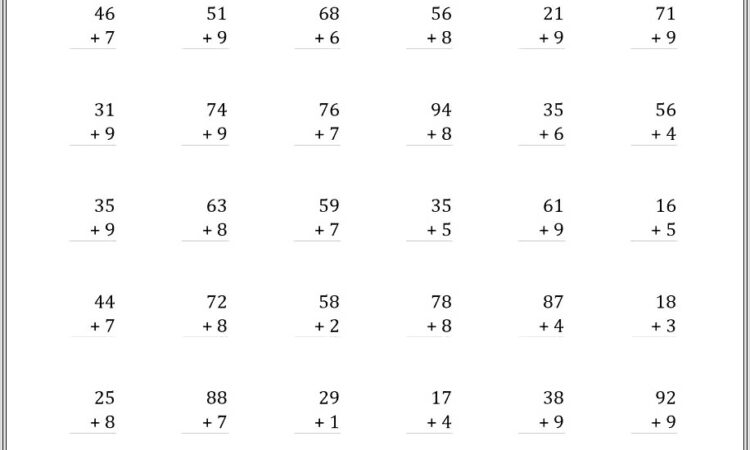 2nd Grade Math Worksheets With Coloring