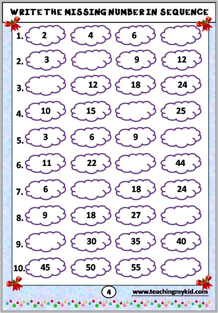 2nd Grade Number Worksheets