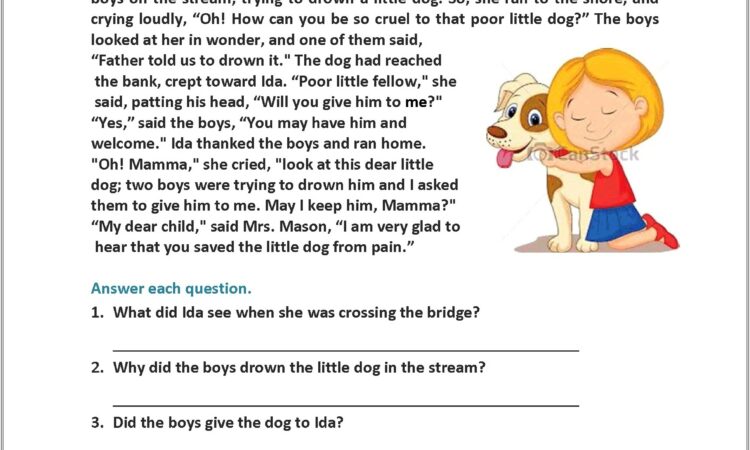 2nd Grade Worksheet Reading