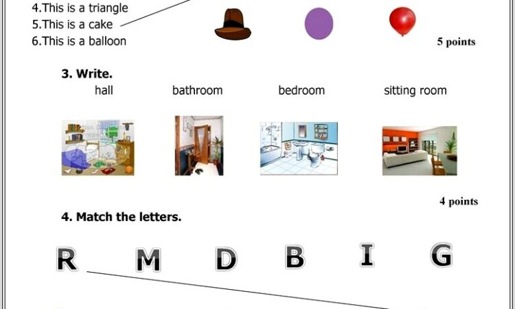 2nd Grade Worksheets English