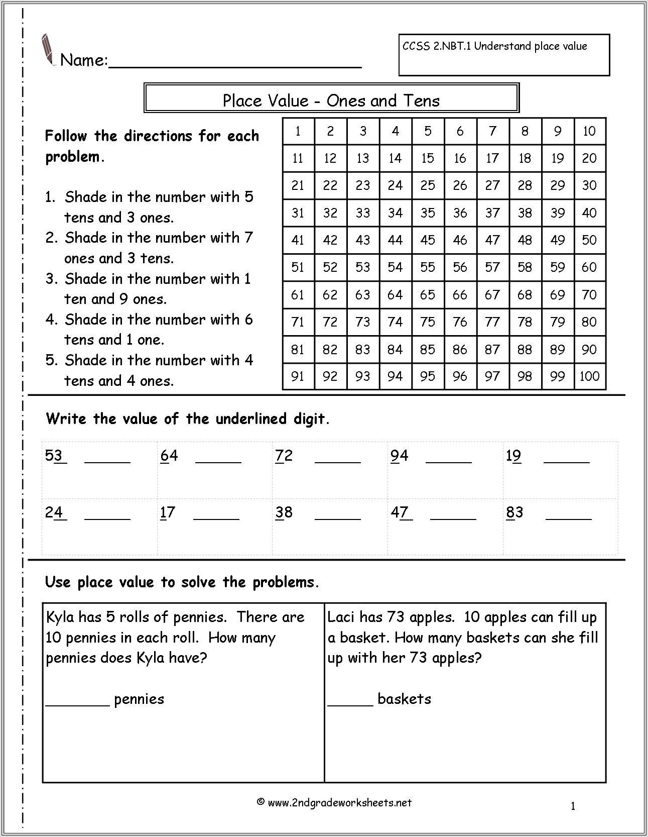 2nd Grade Worksheets Free Printables