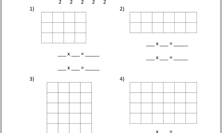 2nd Grade Worksheets Multiplication