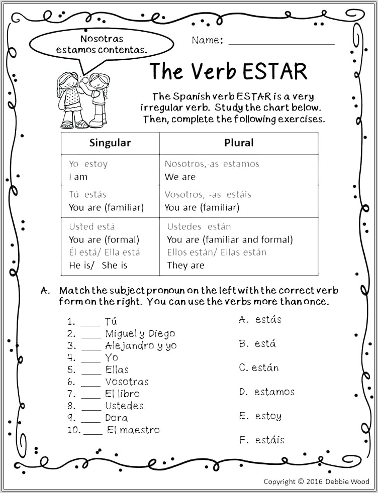 2nd Grade Worksheets On Verb Tenses