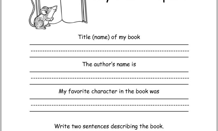 2nd Grade Writing Worksheets Free Printable