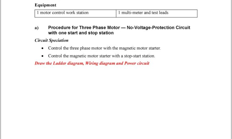 3 Phase Start Stop Wiring Diagram