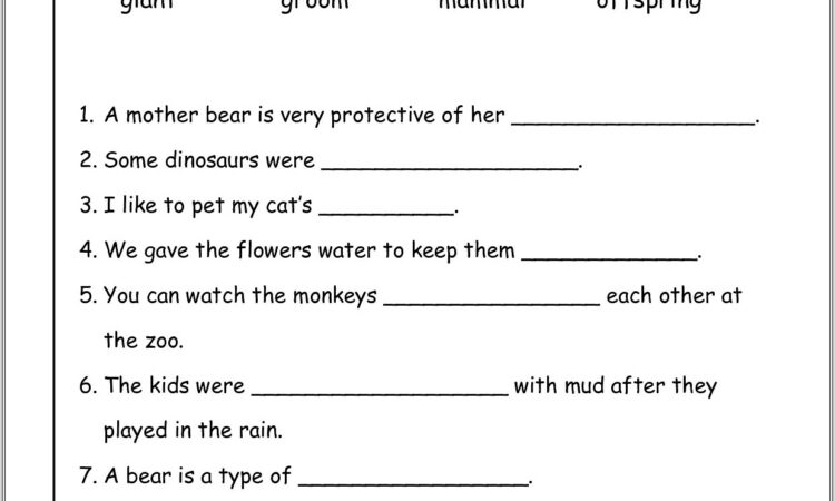 3rd Grade Economics Worksheet