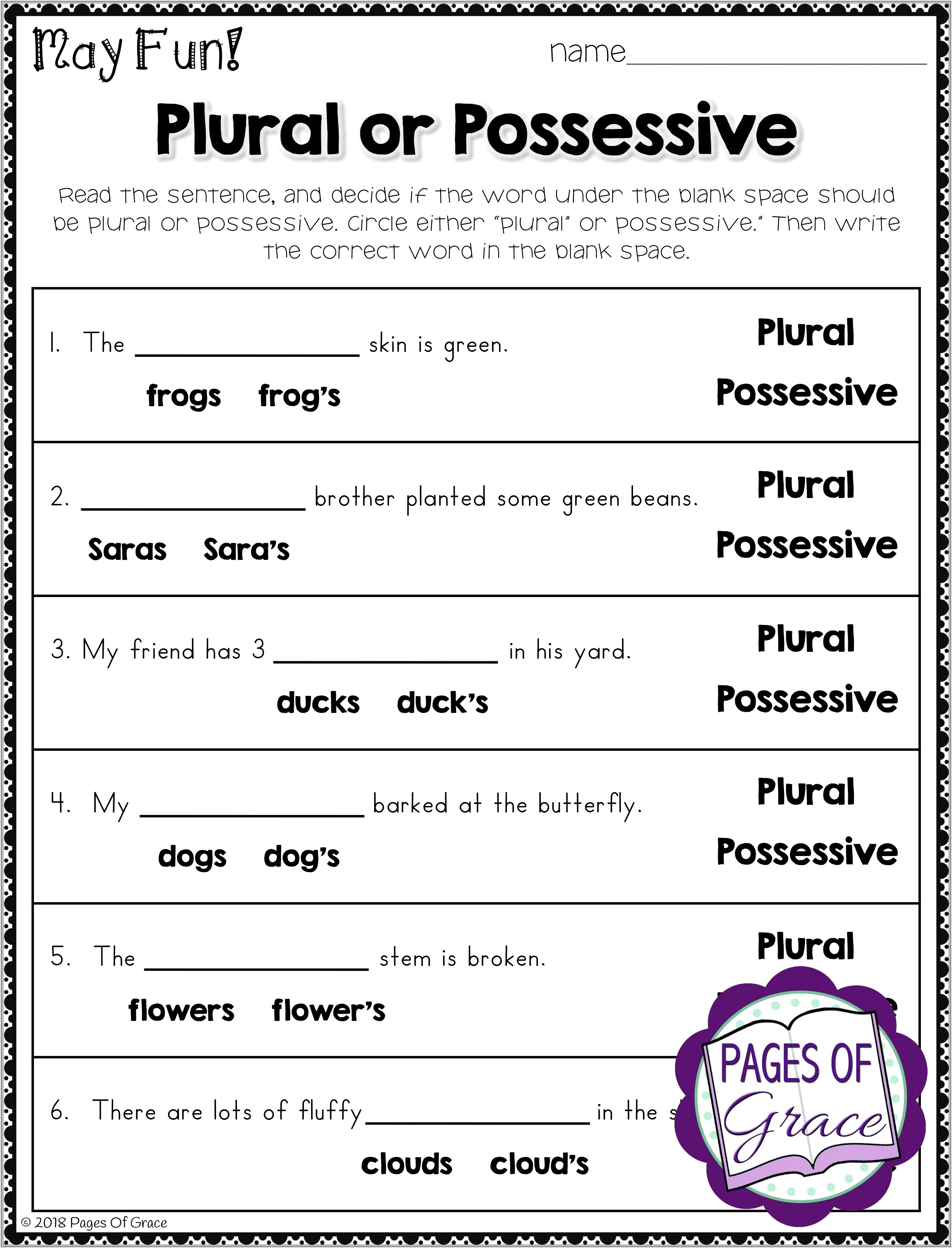 3rd Grade Generalization Worksheets