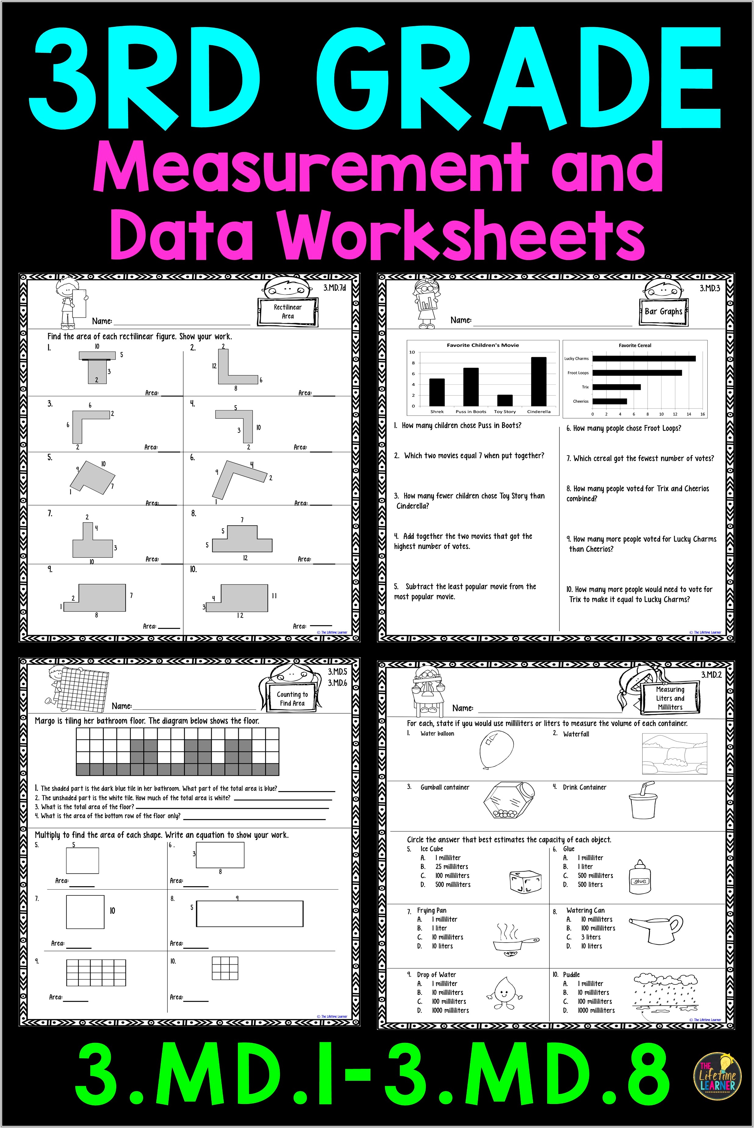 3rd Grade Graphing And Data Worksheets