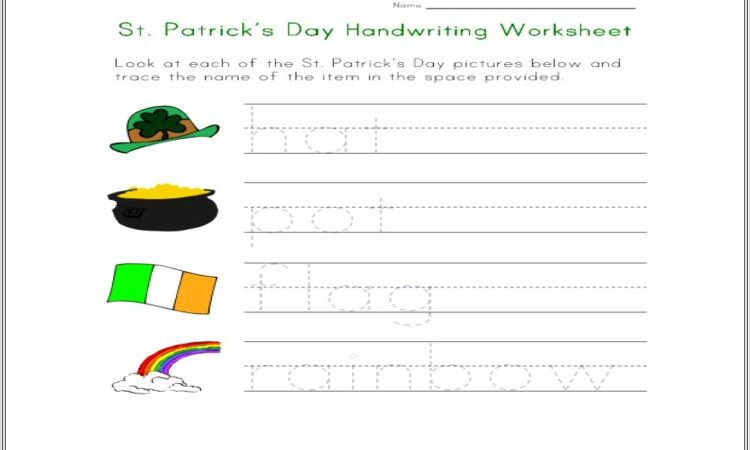 3rd Grade Handwriting Worksheet