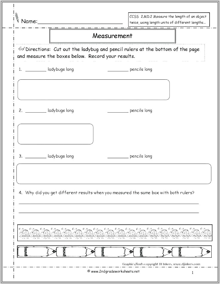 3rd Grade Length Worksheets