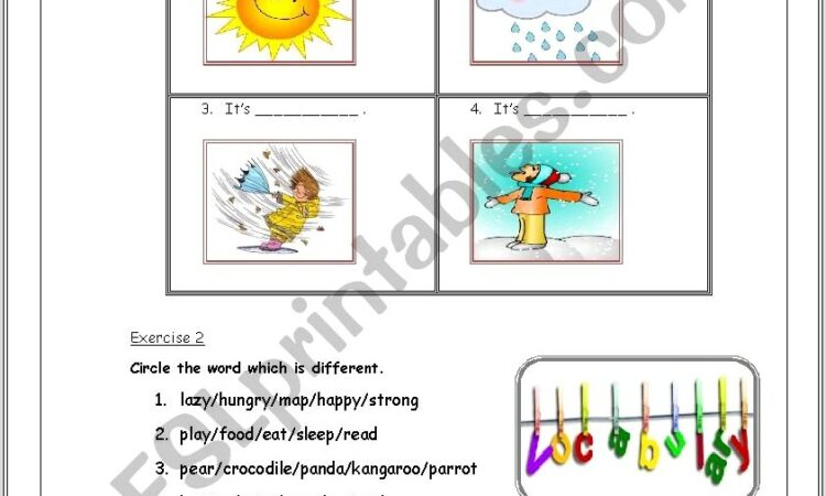 3rd Grade Vocabulary Worksheet