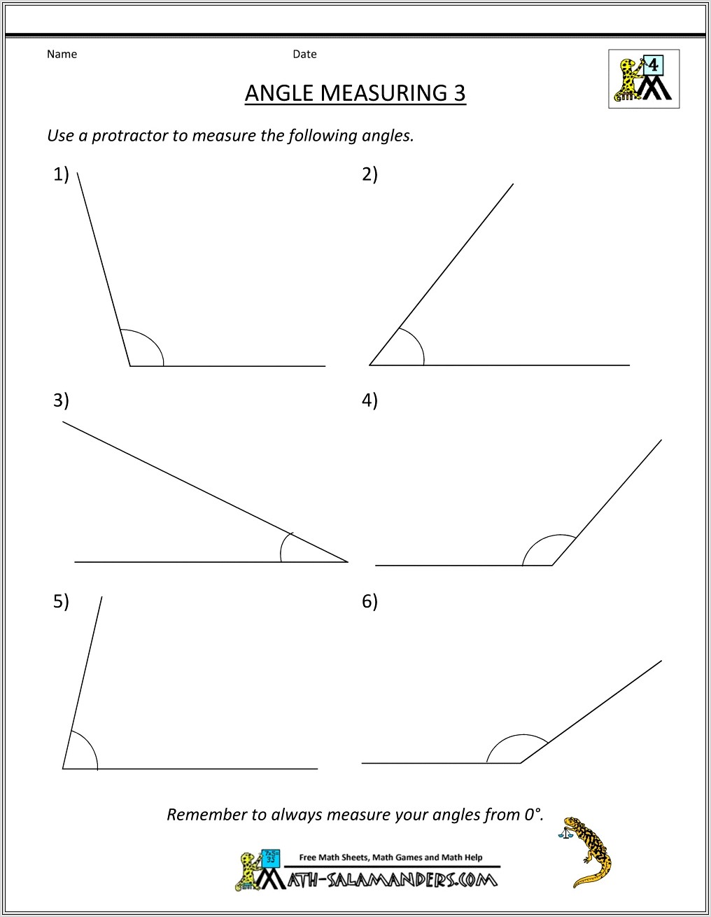 3rd Grade Worksheet Geometry