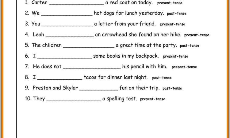 3rd Grade Worksheets Grammar