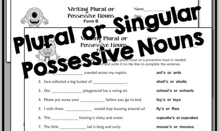 3rd Grade Worksheets Nouns