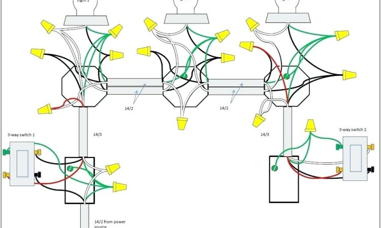 4 Way Switch Wiring Diagram Light Middle