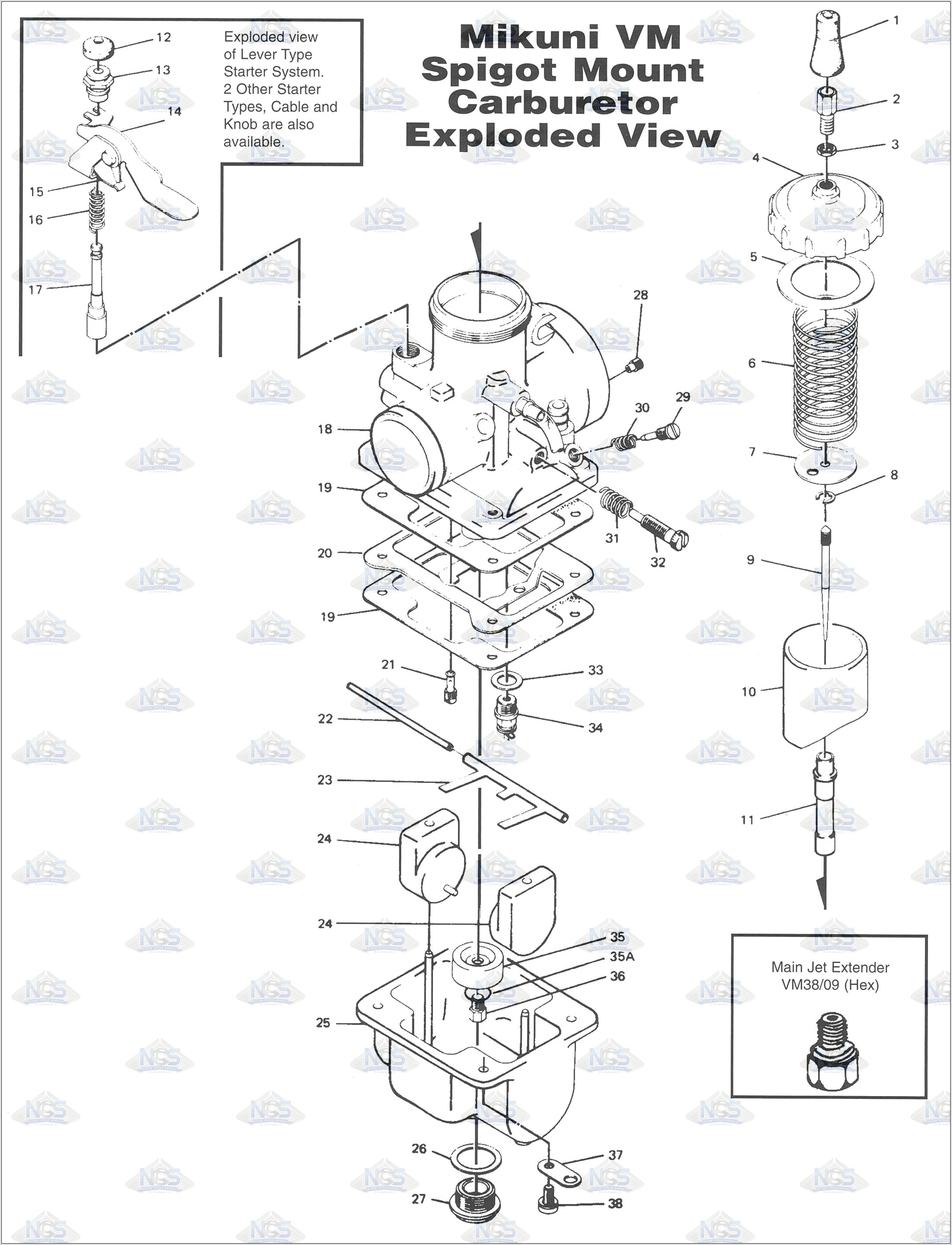 42mm Mikuni Carb Diagram