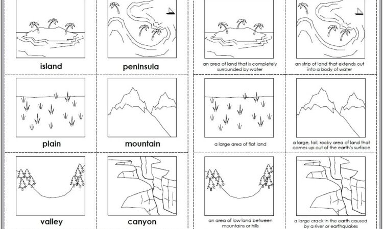 4th Grade Landforms Worksheet