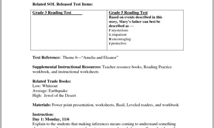 4th Grade Worksheets For Reading