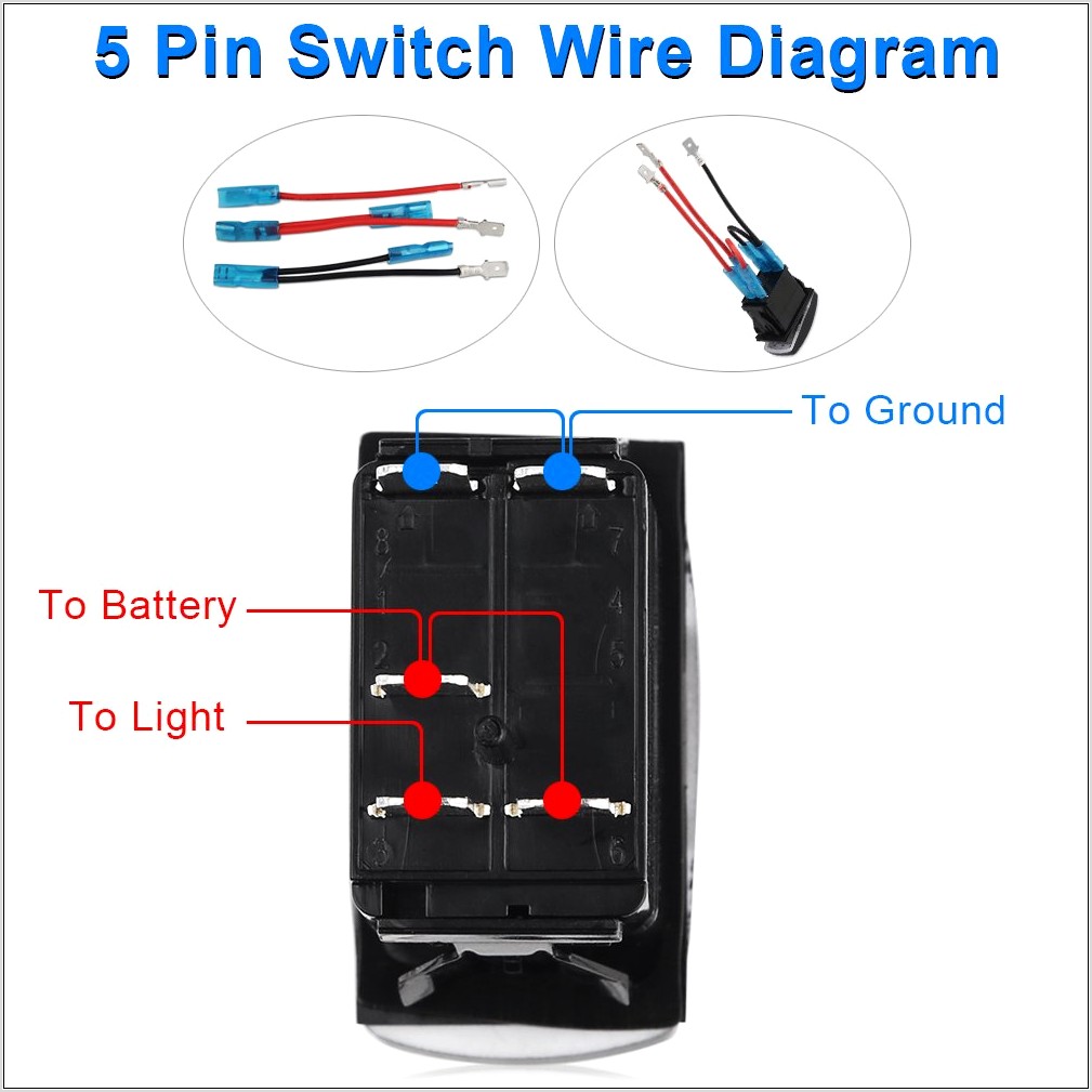 5 Pin Rocker Switch Wiring Diagram