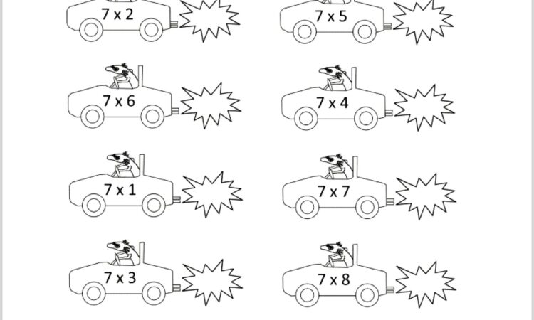 5 Times Table Worksheet Tes