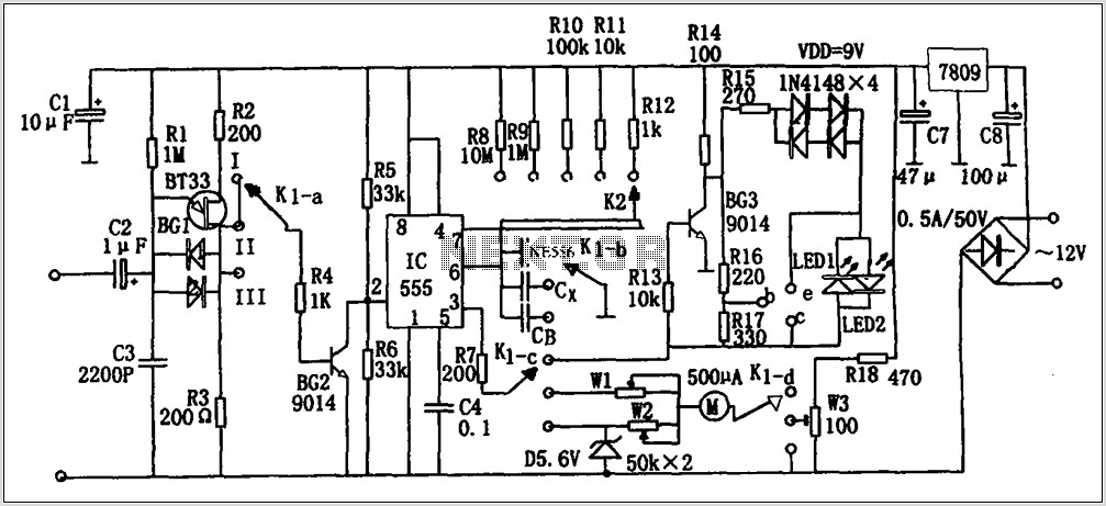 555 Timer One Shot Circuit Diagram