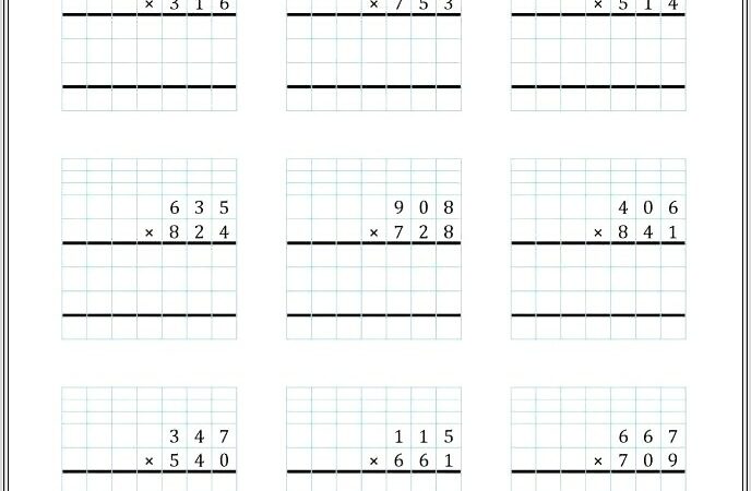 5th Grade Everyday Math Printable Worksheets