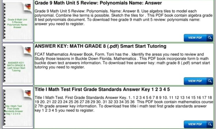 5th Grade Fcat Science Practice Worksheets