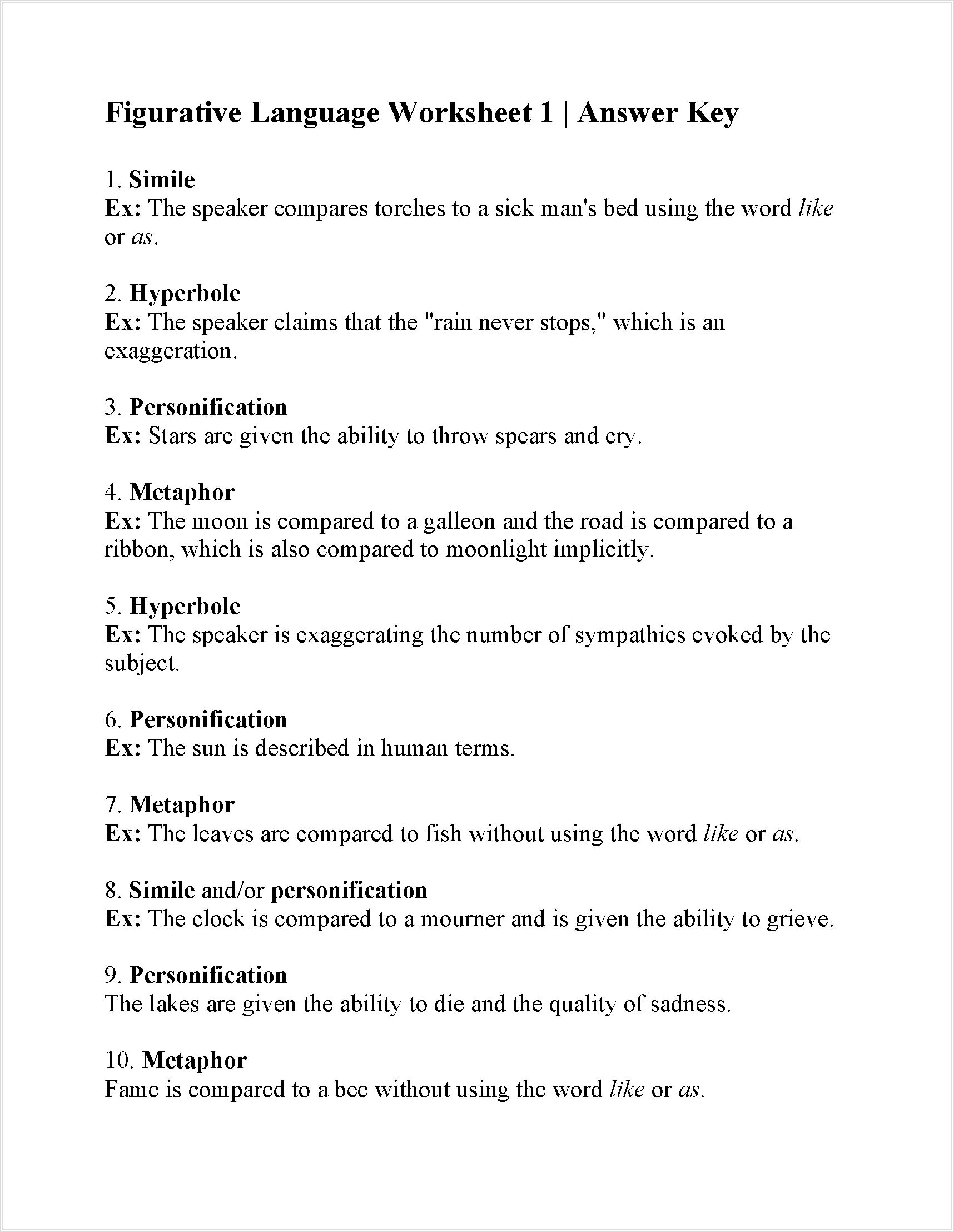 5th Grade Language Worksheet