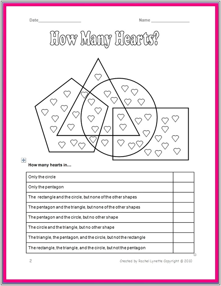 5th Grade Math Valentines Worksheets