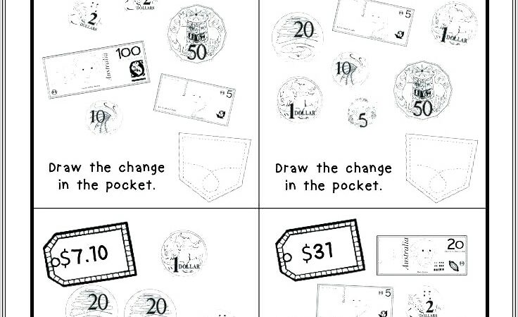 5th Grade Math Worksheets Counting Money