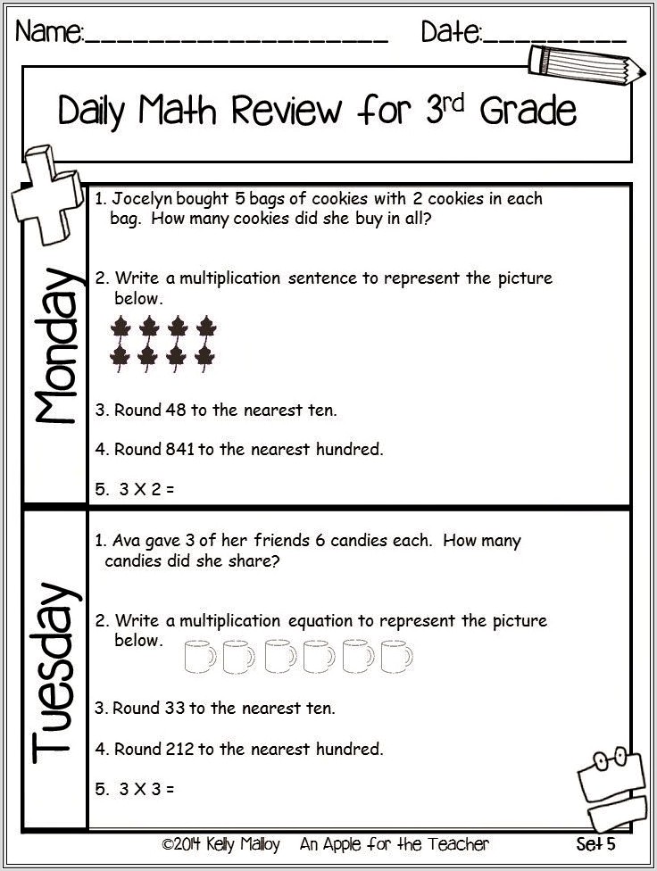 5th Grade Math Worksheets Homeschool