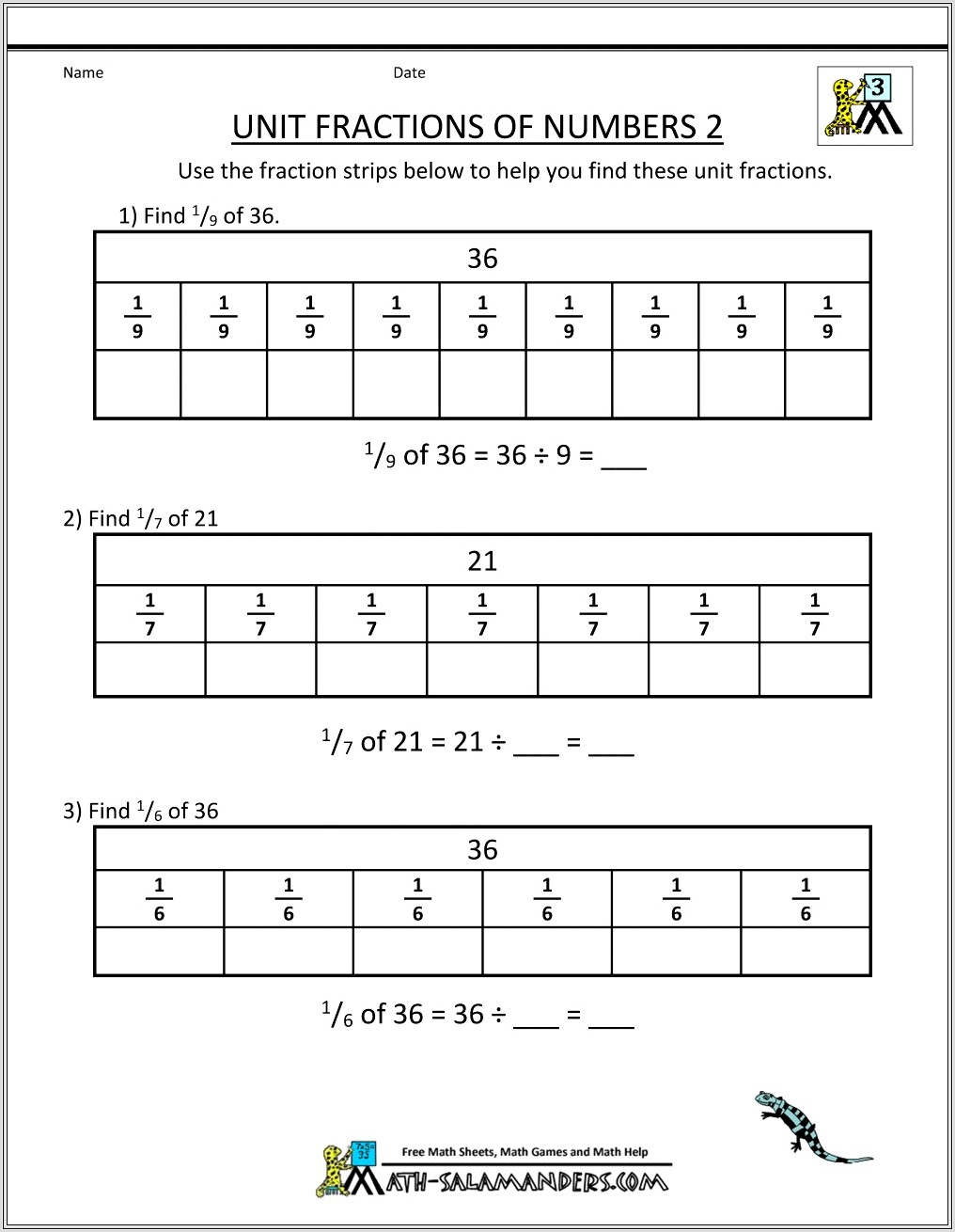 5th Grade Math Worksheets With Fractions