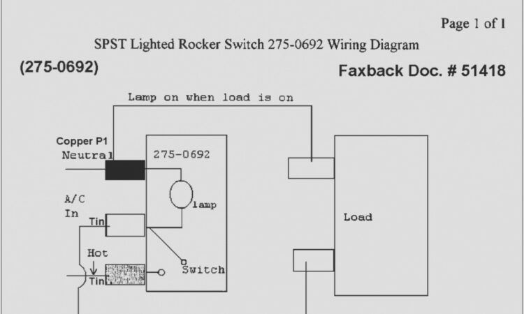 6 Pin Illuminated Rocker Switch Wiring Diagram