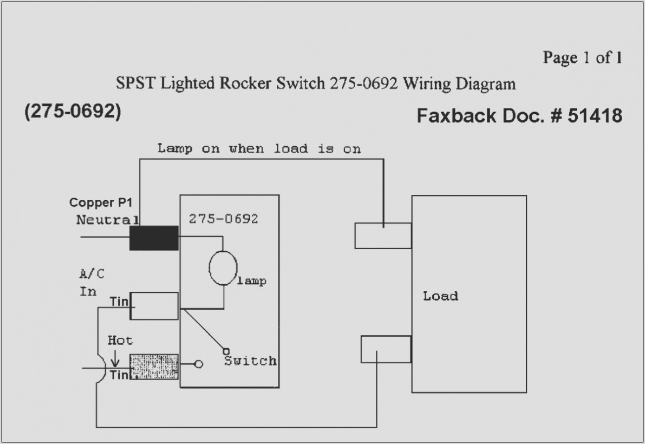 6 Pin Illuminated Rocker Switch Wiring Diagram