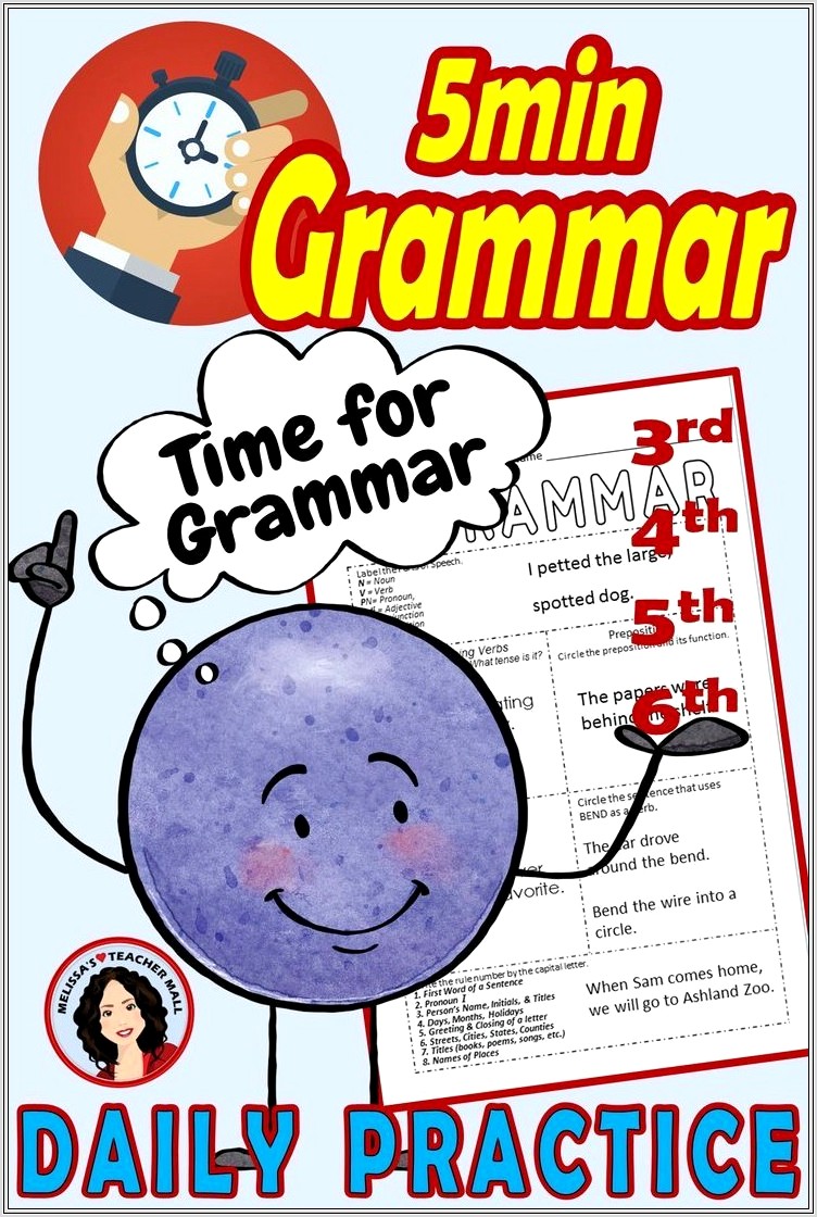6th Grade English Worksheets Grammar