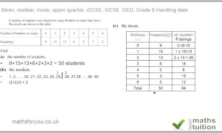 6th Grade Math Statistics Worksheet