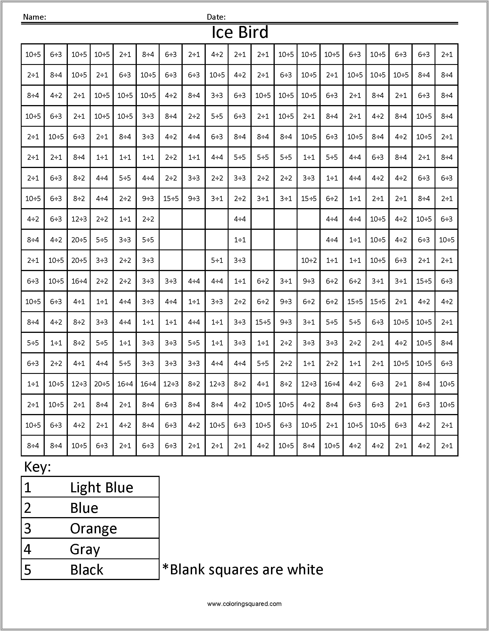 7 Times Table Colouring Worksheet