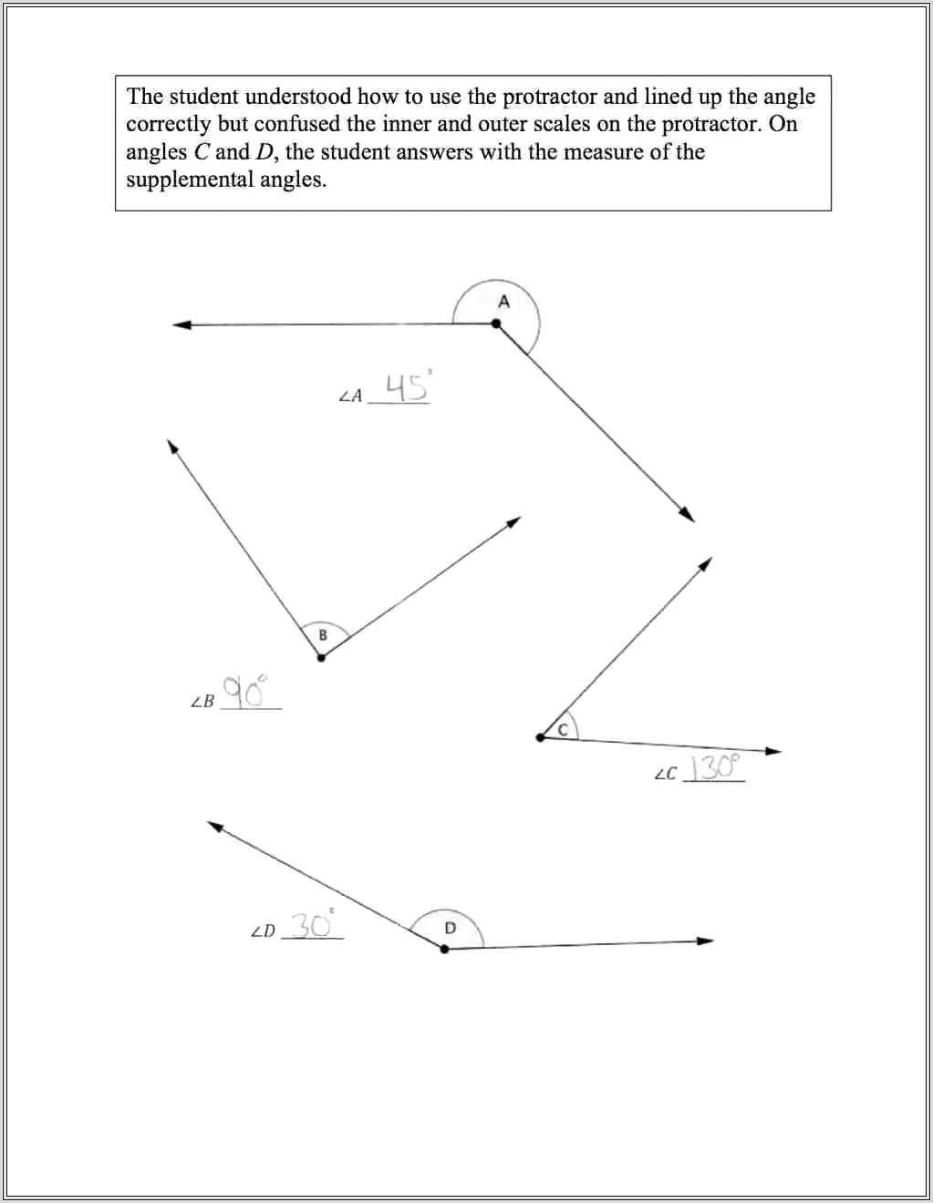 7th Grade Angles Worksheet