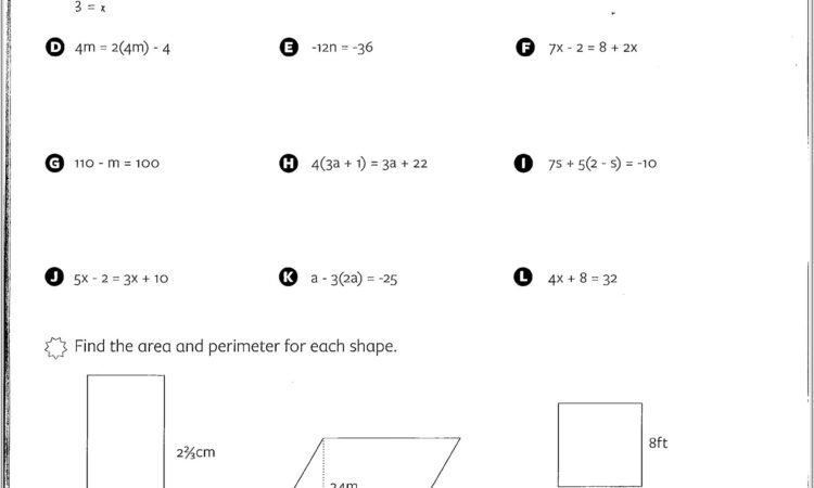 8th Grade Accelerated Math Worksheets