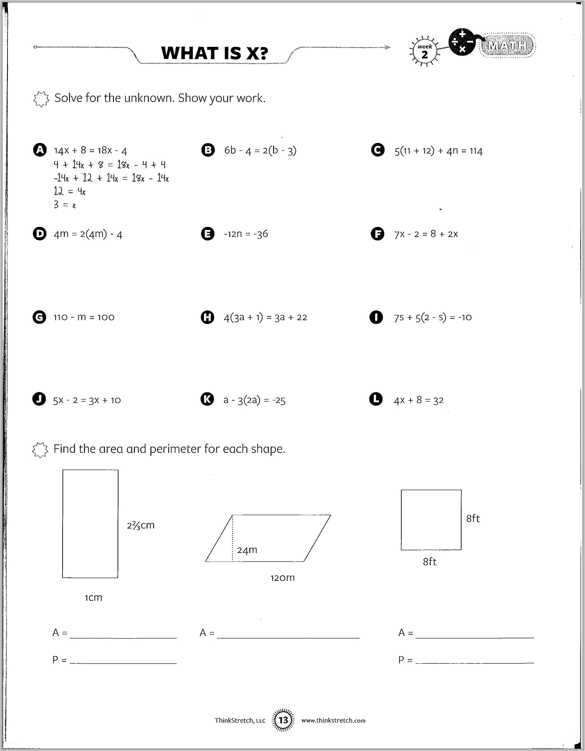 8th Grade Accelerated Math Worksheets