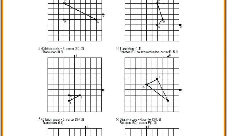 8th Grade Math Dilation Worksheet