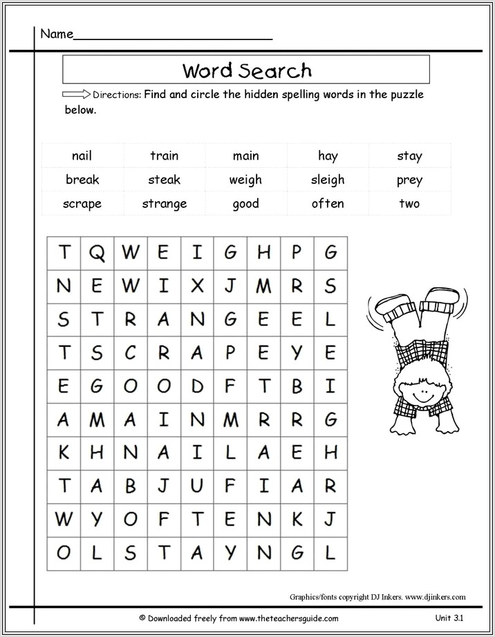 8th Grade Math Word Search Worksheets